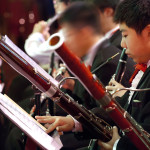 bassoon boy in concert